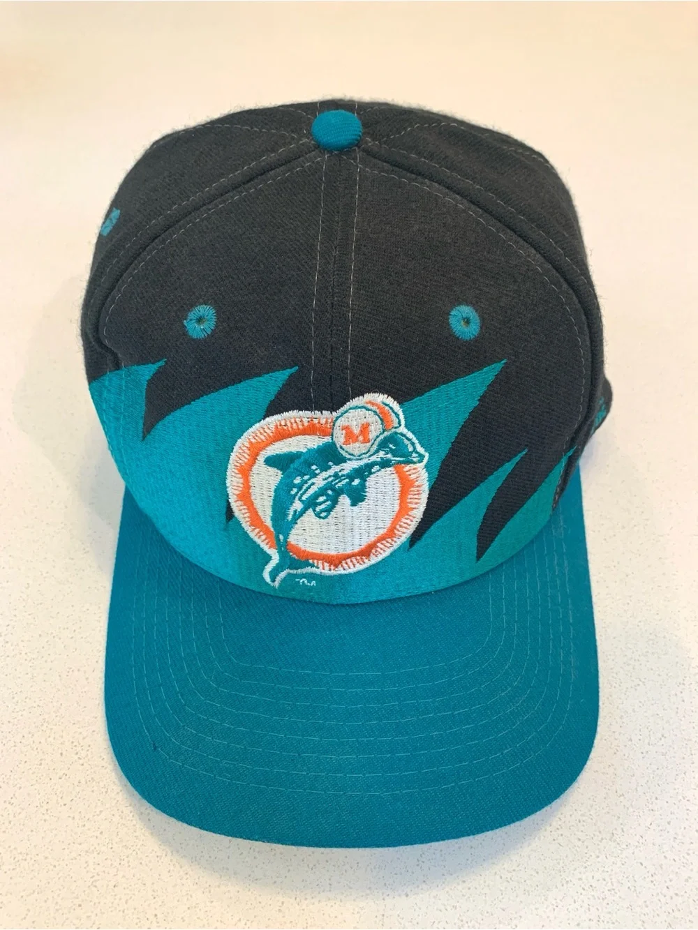 Vintage 90s Miami Dolphins “Shark Tooth” Logo Athletic Hat - Pro Line NFL